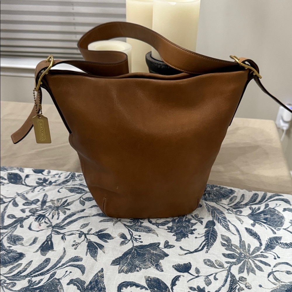 Coach Tan Leather Hobo Bag 2002